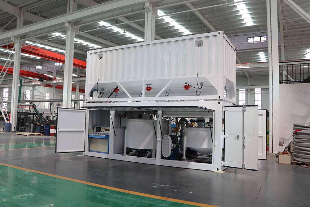 Full Automatic 30m3H Container Grout Mixer Plant