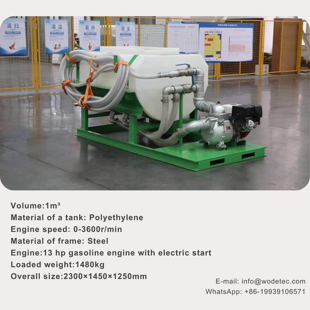 1m3 jet-agitation hydroseeder