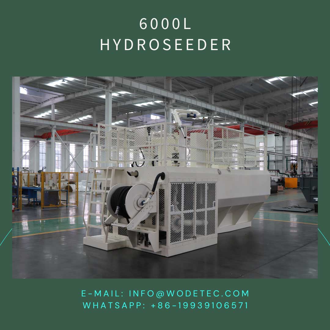 6000 liters tank Grass seeds planting machine hydroseeding machine