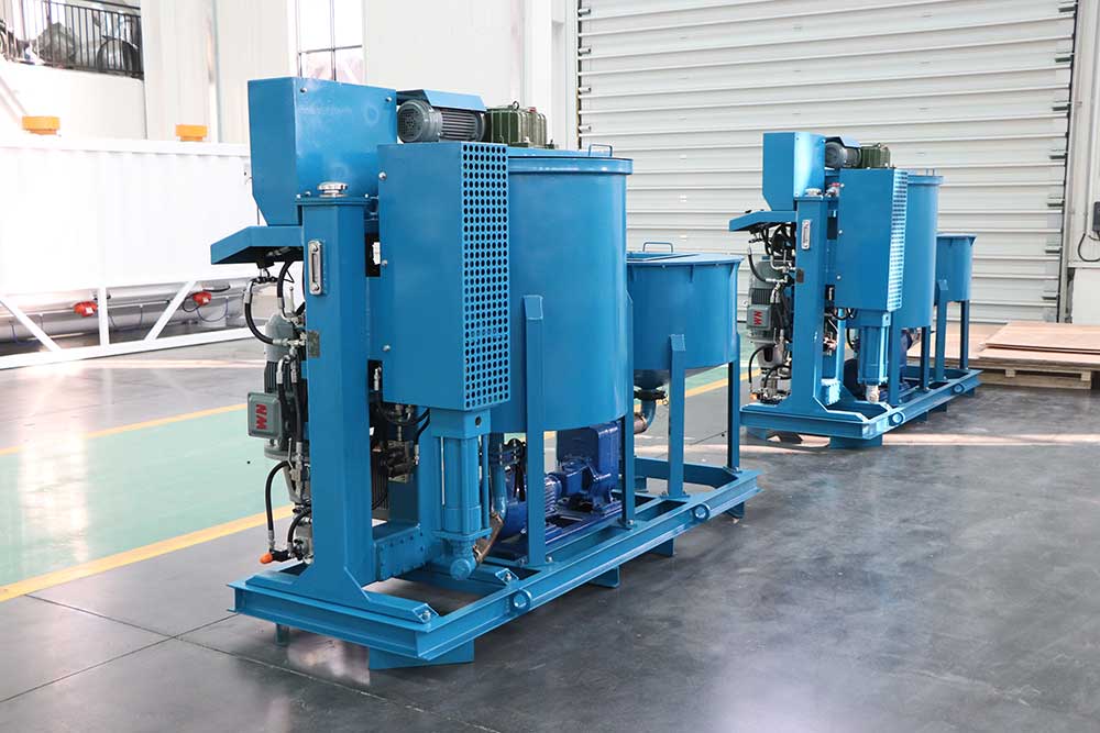 Colloidal grout mixing plant for micropiles