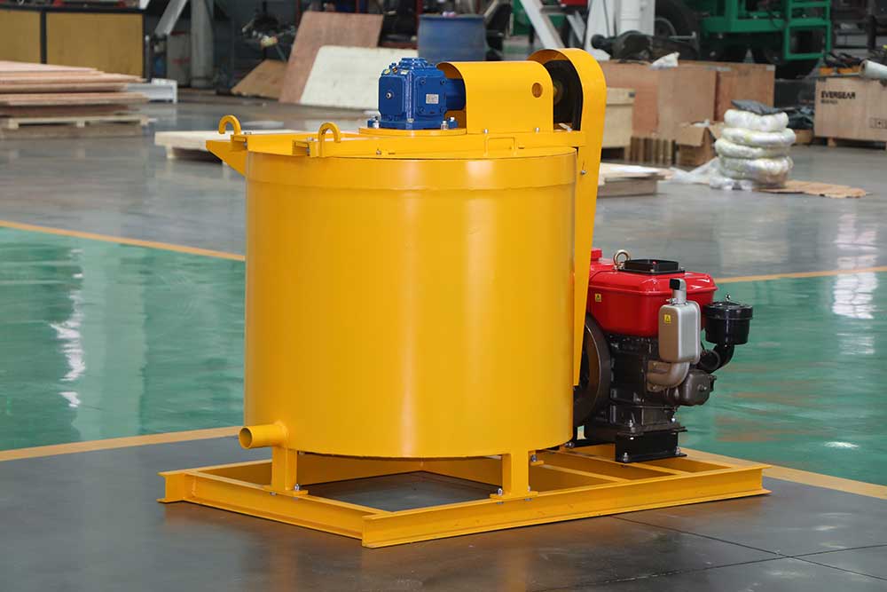 Diesel engine driven grouting mixer